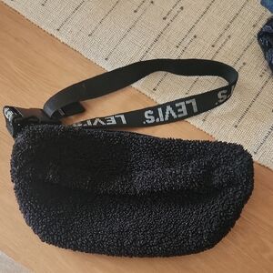 Levi's Black Sherpa Fanny Pack